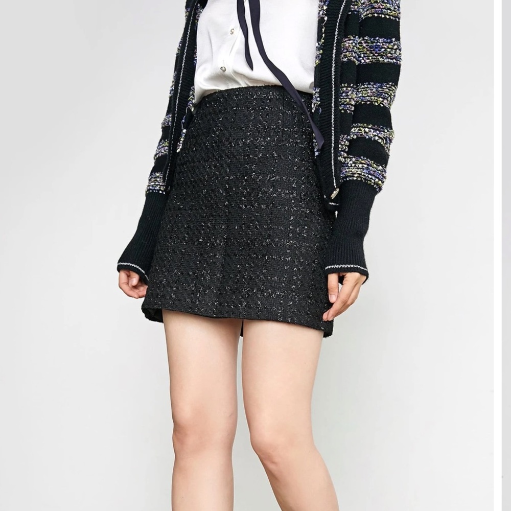 J.ING black tweed skirt NWT